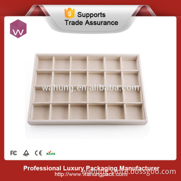 Hot sale jewellery holder velvet display tray for jewelry